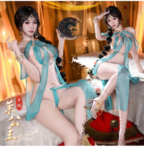 FEE ET MOI - Exotic Belly Dancer Outfit (Green) FEE ET MOI - Exotic Belly Dancer Outfit (Green)